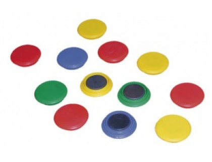 Magnetky okrúhle farebné priemer 28mm(6ks)